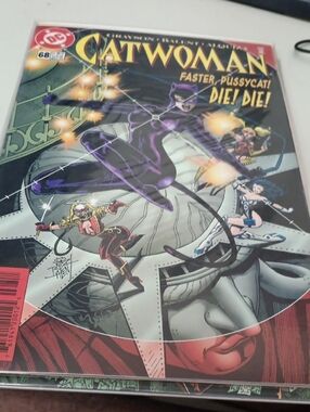 DC Catwoman Comic Cover – Purple and Black